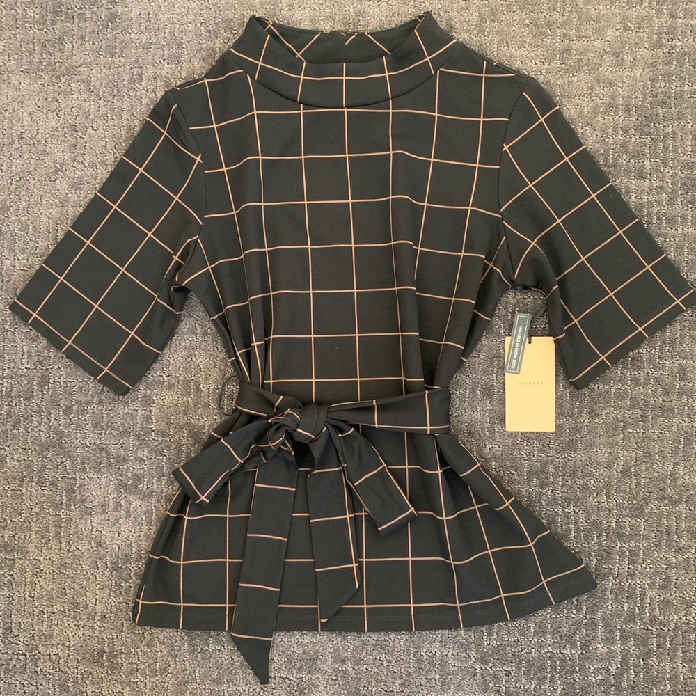 Black/Brown Halogen Top (Nordstrom)